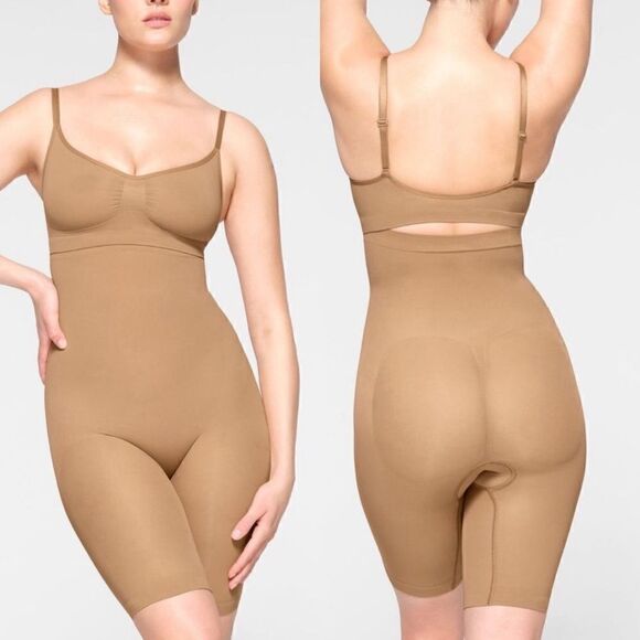 SKIMS Other - Skims NEW Seamless Sculpt HIGH-WAISTED ABOVE THE KNEE SHORT in Ochre Size 4X/5X